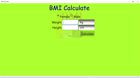 BMI Calculate screenshot 1