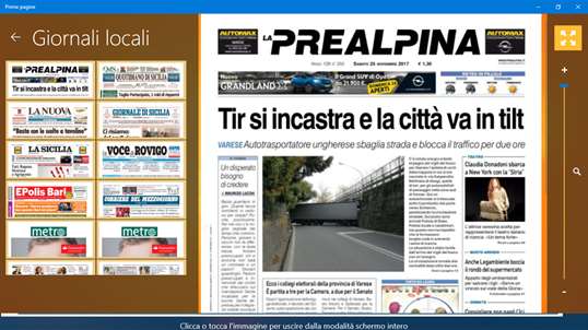 Italian newspapers screenshot 6