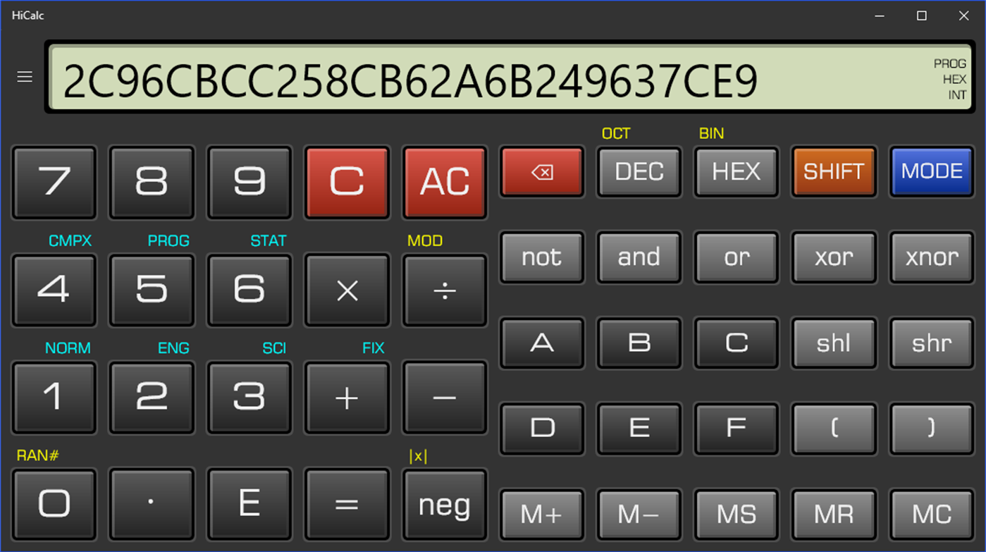 #4. HiCalc (Windows) By: Tramontána