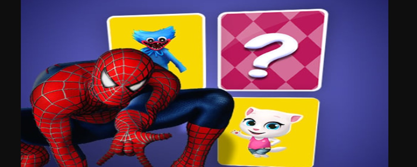 Spiderman Memory Card Match Game marquee promo image