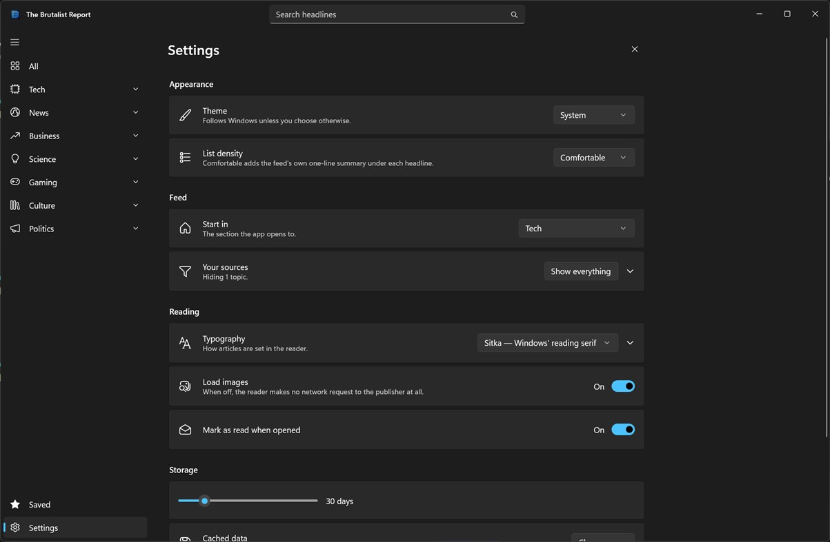 #2. Brutalist Report (Windows) By: GravityFish LLC
