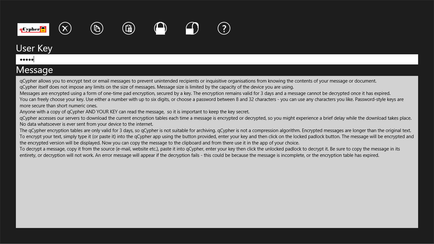 #1. qCypher Lite (Windows) De: Superior Programming Power Ltd