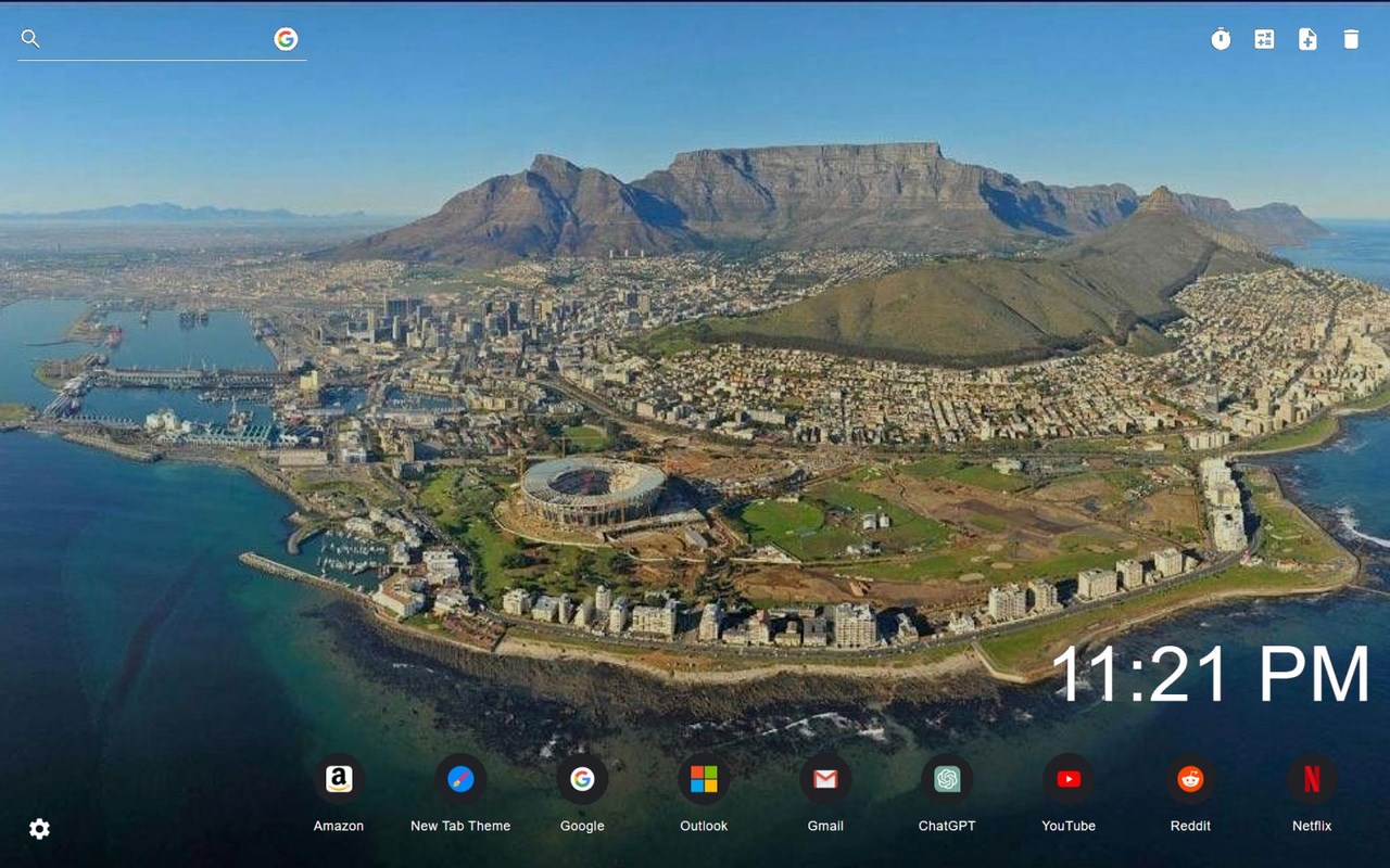 Table Mountain Wallpaper New Tab