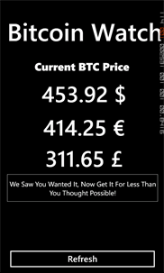 Bitcoin Watch screenshot 1