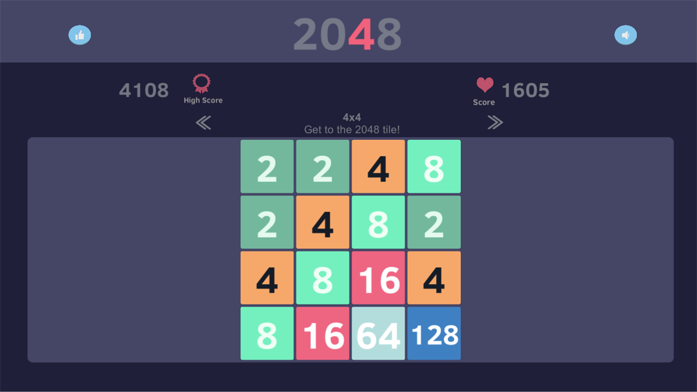 #1. 2048 Smart puzzle (Windows) Tekijänä: bsSsd Games