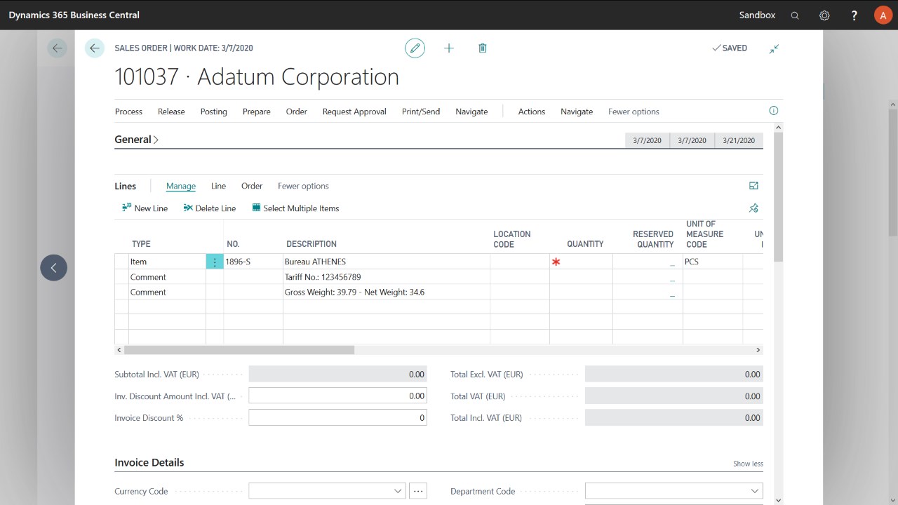 Snapshot 4 of CAP Sales - Dynamic Extended Texts