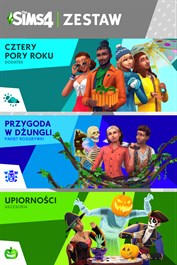 The Sims™ 4 Zestaw – Cztery pory roku, Przygoda w dżungli, Upiorności Akcesoria