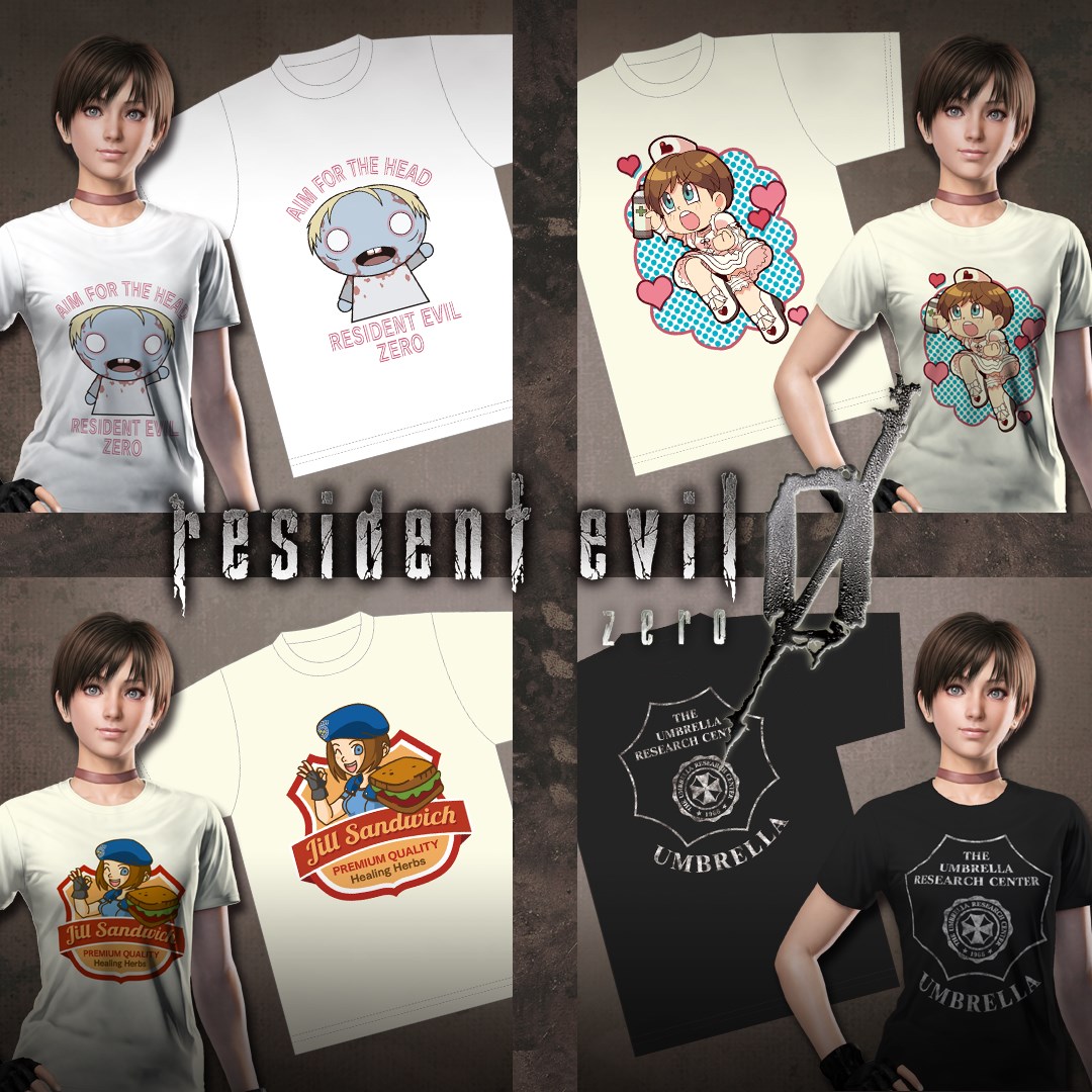 Resident Evil 0 Fan Design T-shirt Pack