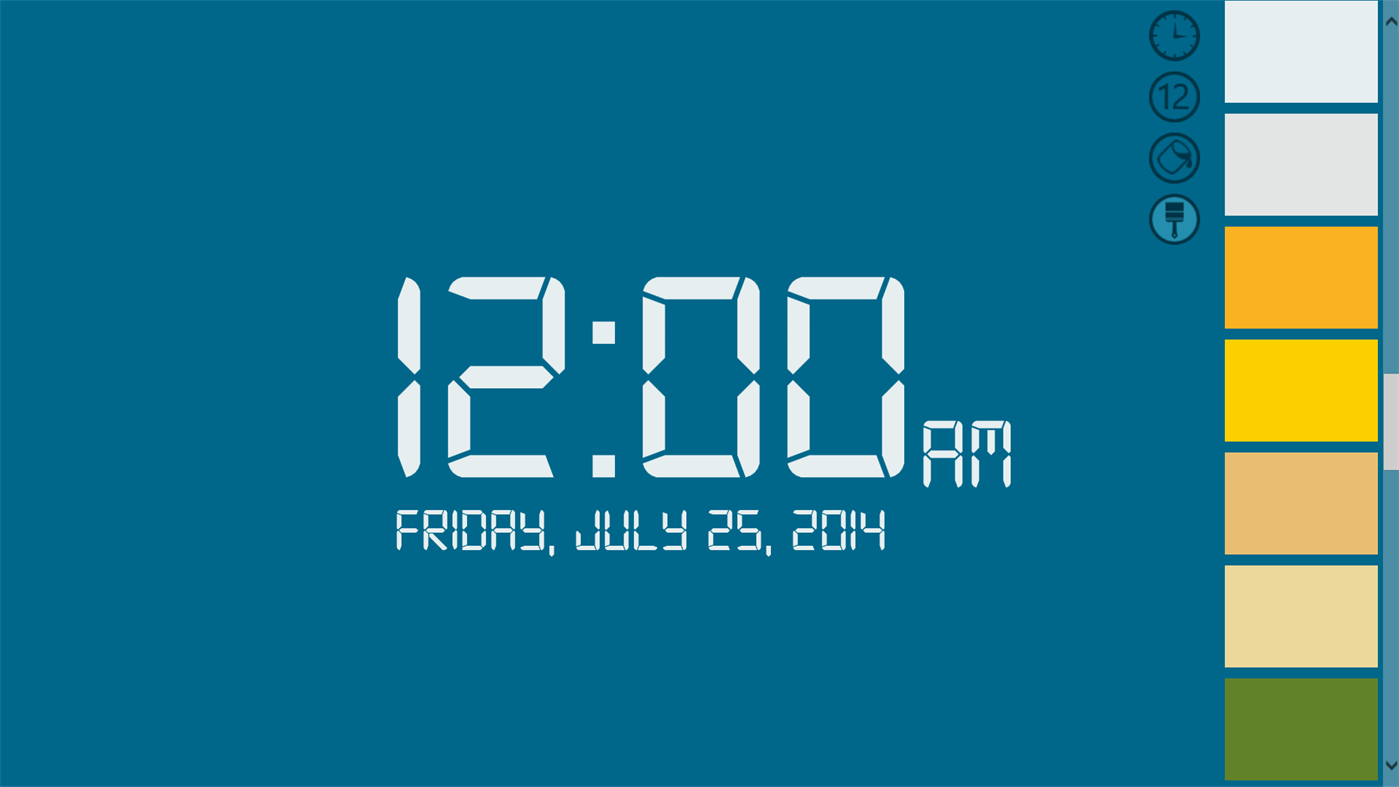 #4. Wall Clock HD (Windows) By: Kurt Dowswell