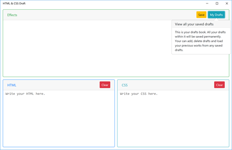 HTML & CSS Draft Screenshots 1
