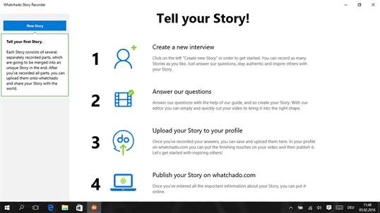 whatchado StoryRecorder screenshot 2