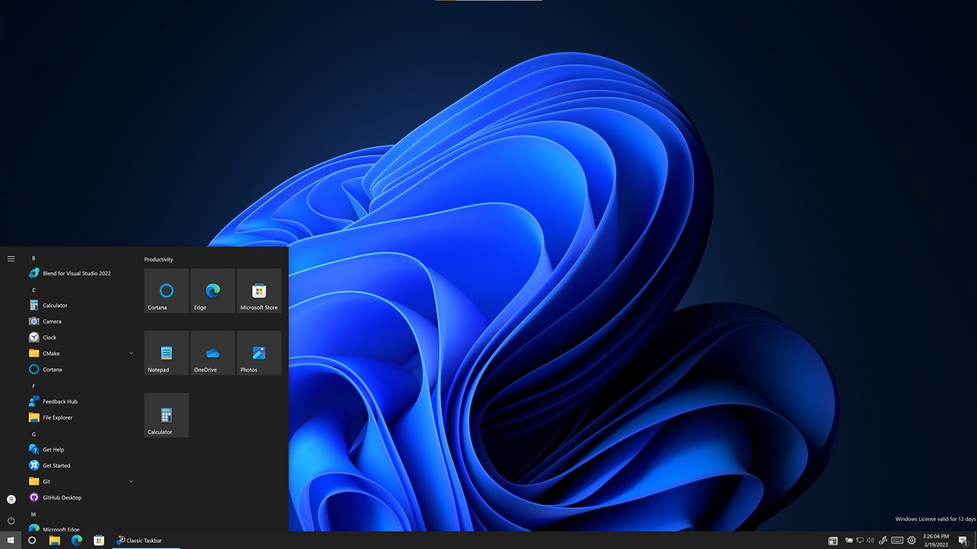 #1. Classic Taskbar (Windows) 게시자: Chan Software Solutions