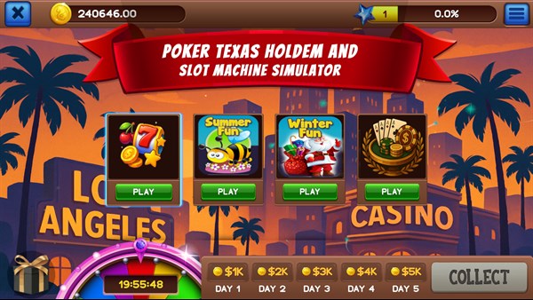 Poker Texas Holdem and Slot Machine Simulator — 6