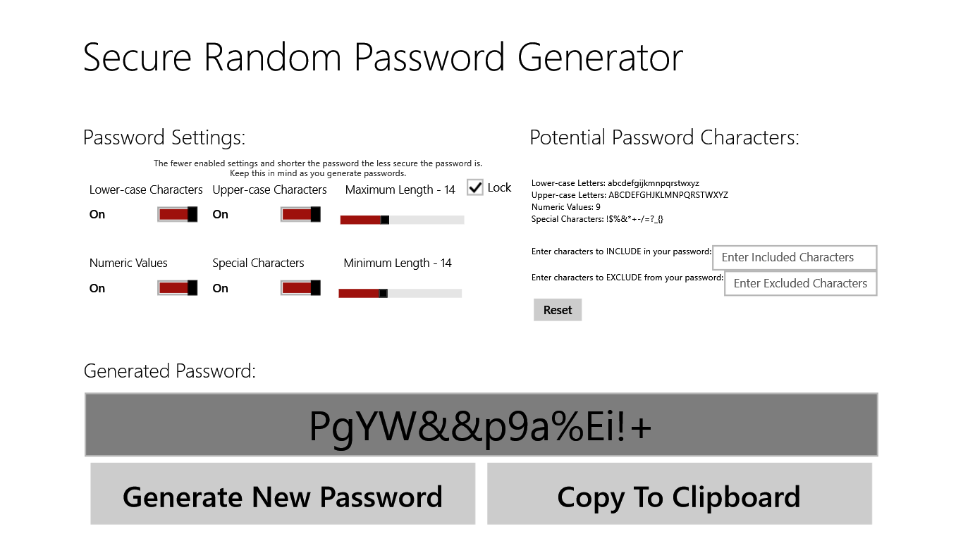 Flexi 10 password generator free