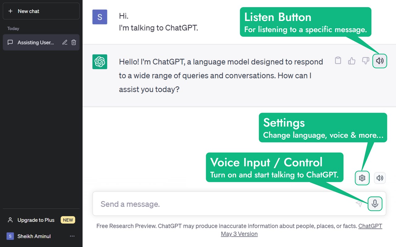 VoiceWave: ChatGPT Voice Control