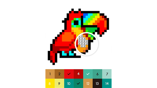 UNICORN Pixel Art Color by Number screenshot 2