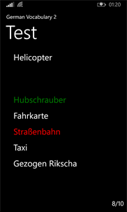 German Vocabulary 2 Free screenshot 5