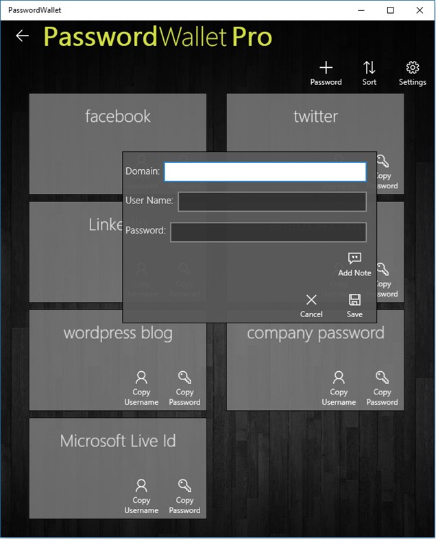 #6. PasswordWallet (Windows) 由: Gergely Kalapos