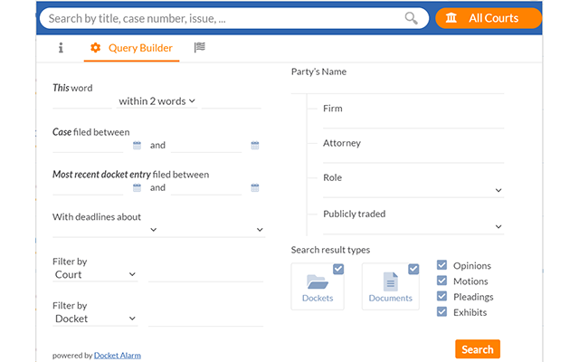 Docket Alarm - Quick Search