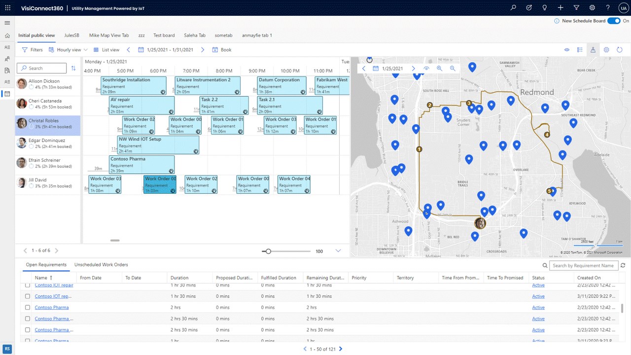 Snapshot 2 of VisiConnect360 for Dynamics 365: IoT-Driven Utility Management Solution