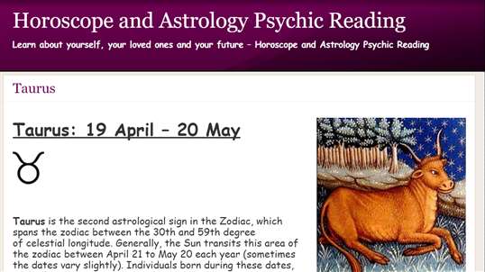 Taurus Astrology and Horoscope screenshot 2