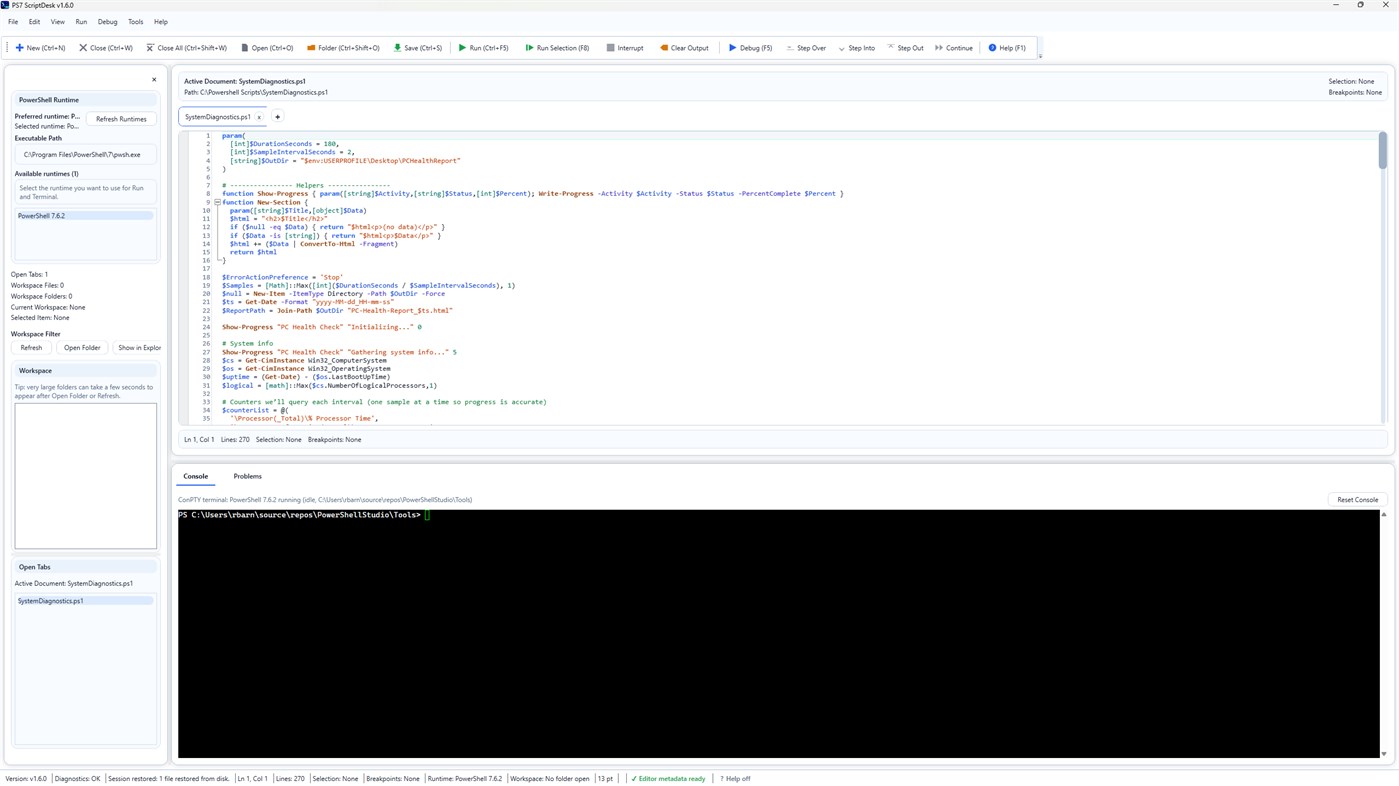 #2. PS7 ScriptDesk (Windows) Με: Ron Barnes