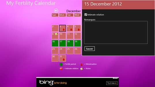 My Fertility Calendar screenshot 3