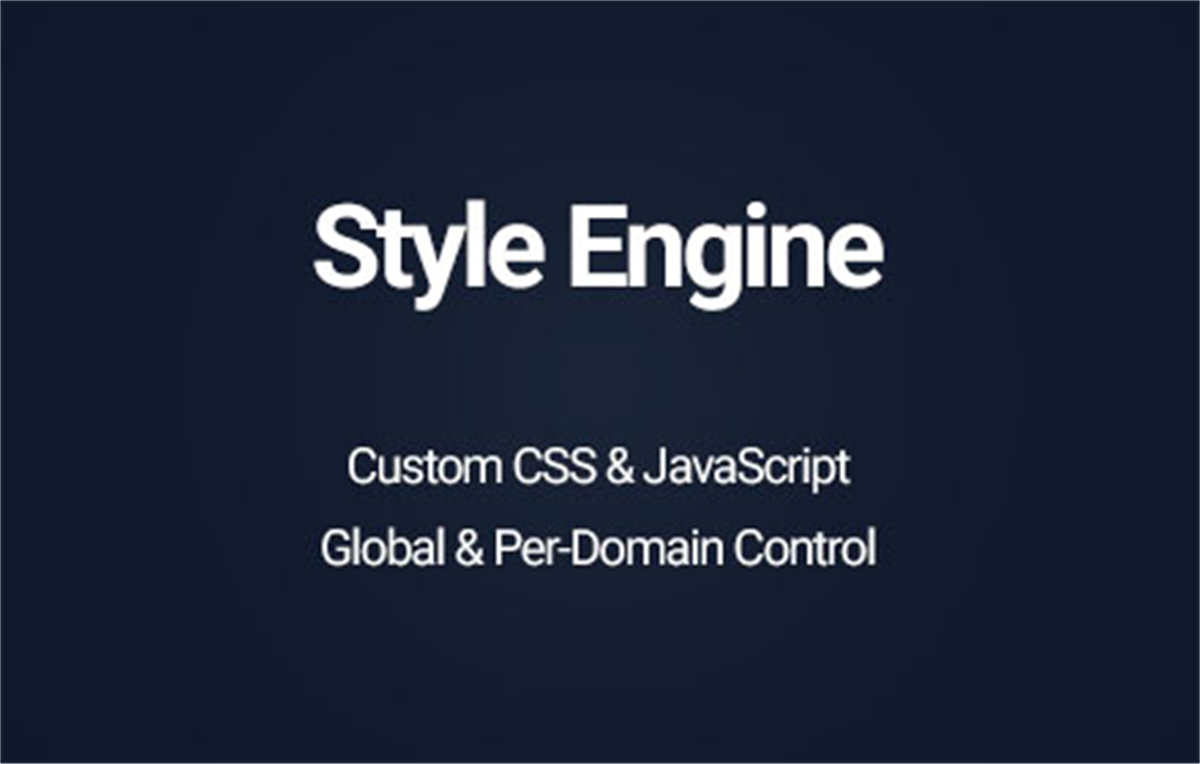 Style Engine – Custom CSS & JavaScript
