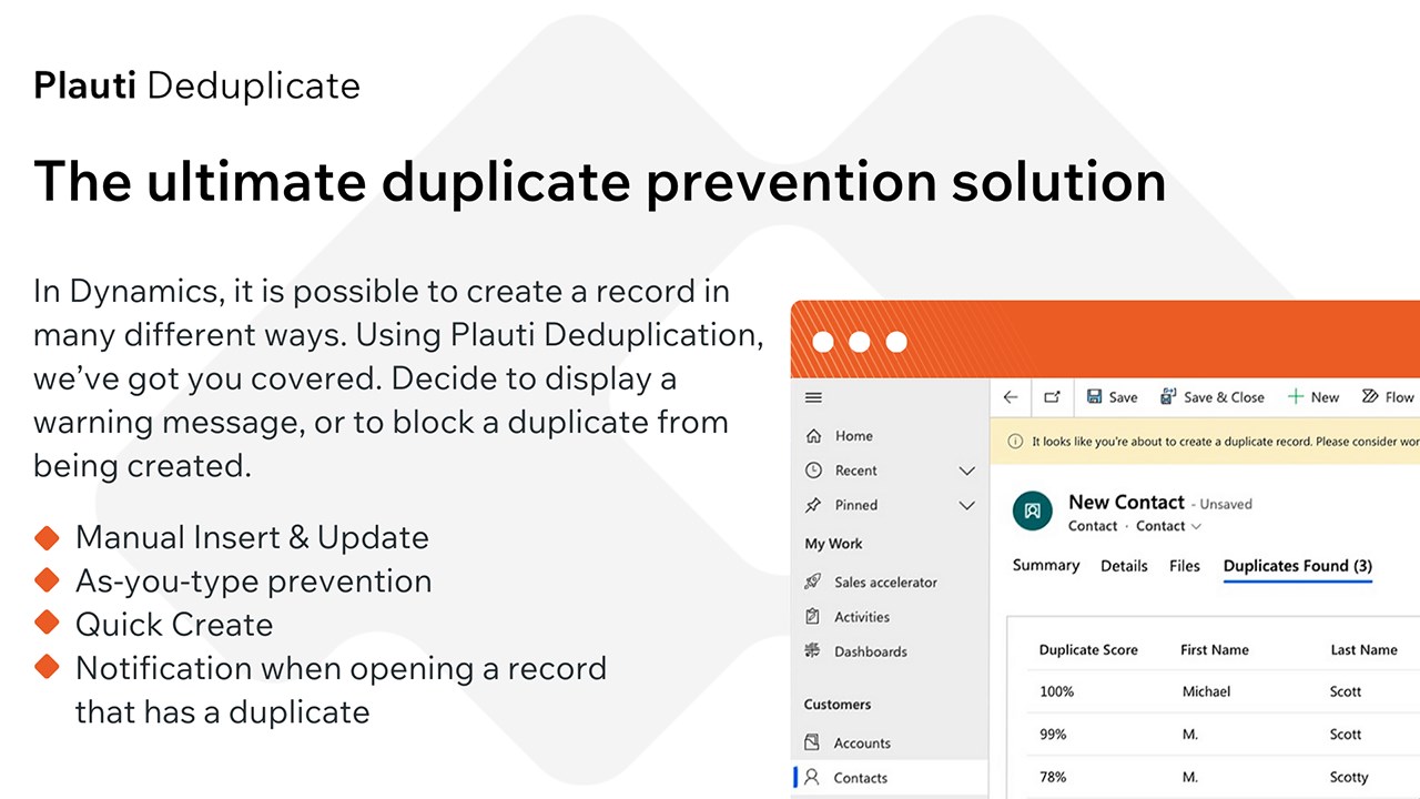 Snapshot 6 of Plauti Deduplicate for Dynamics 365