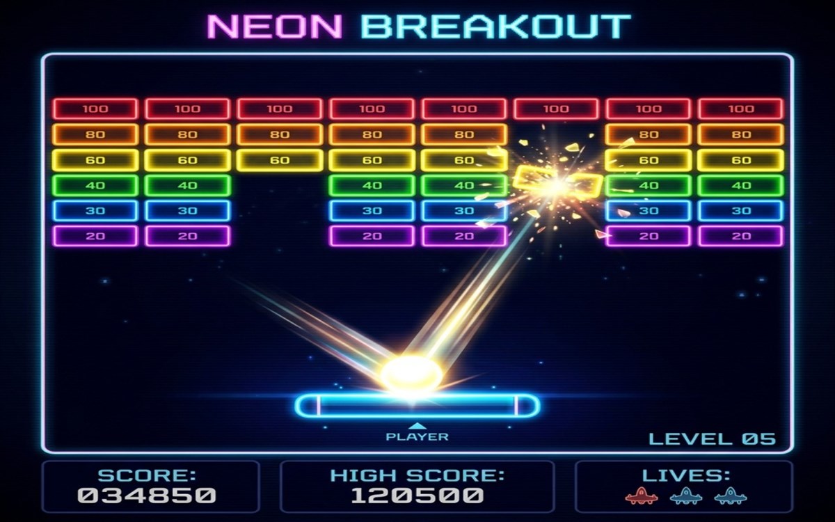 Neon Breakout