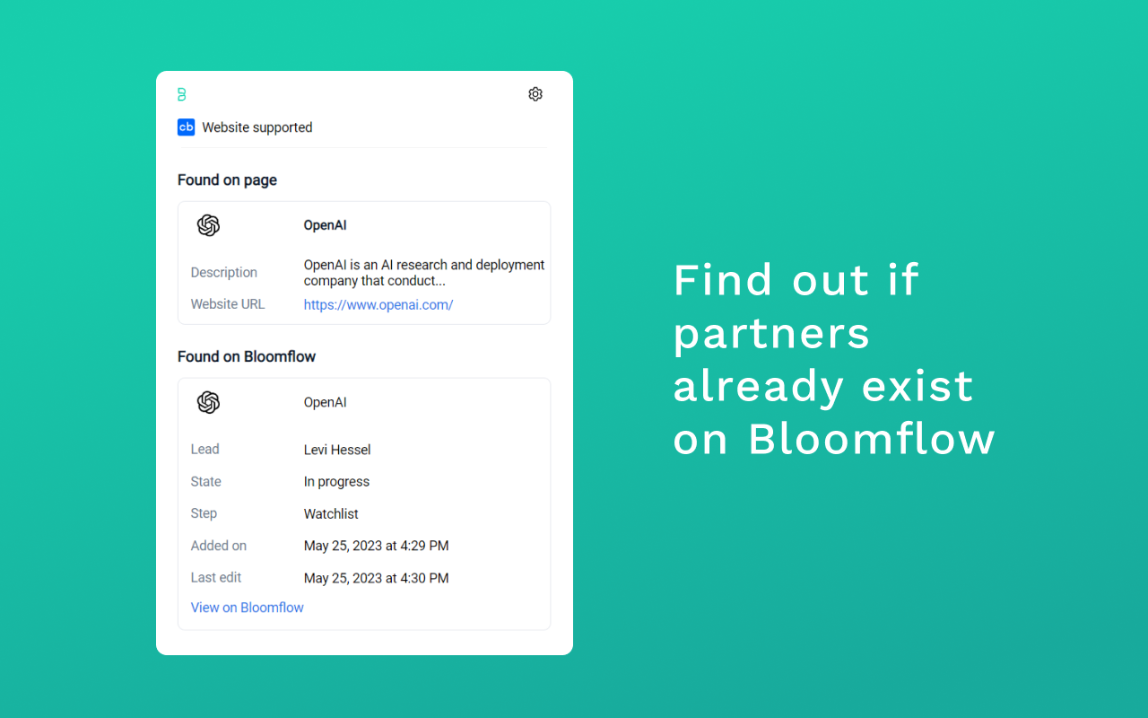 Bloomflow Scouting Extension
