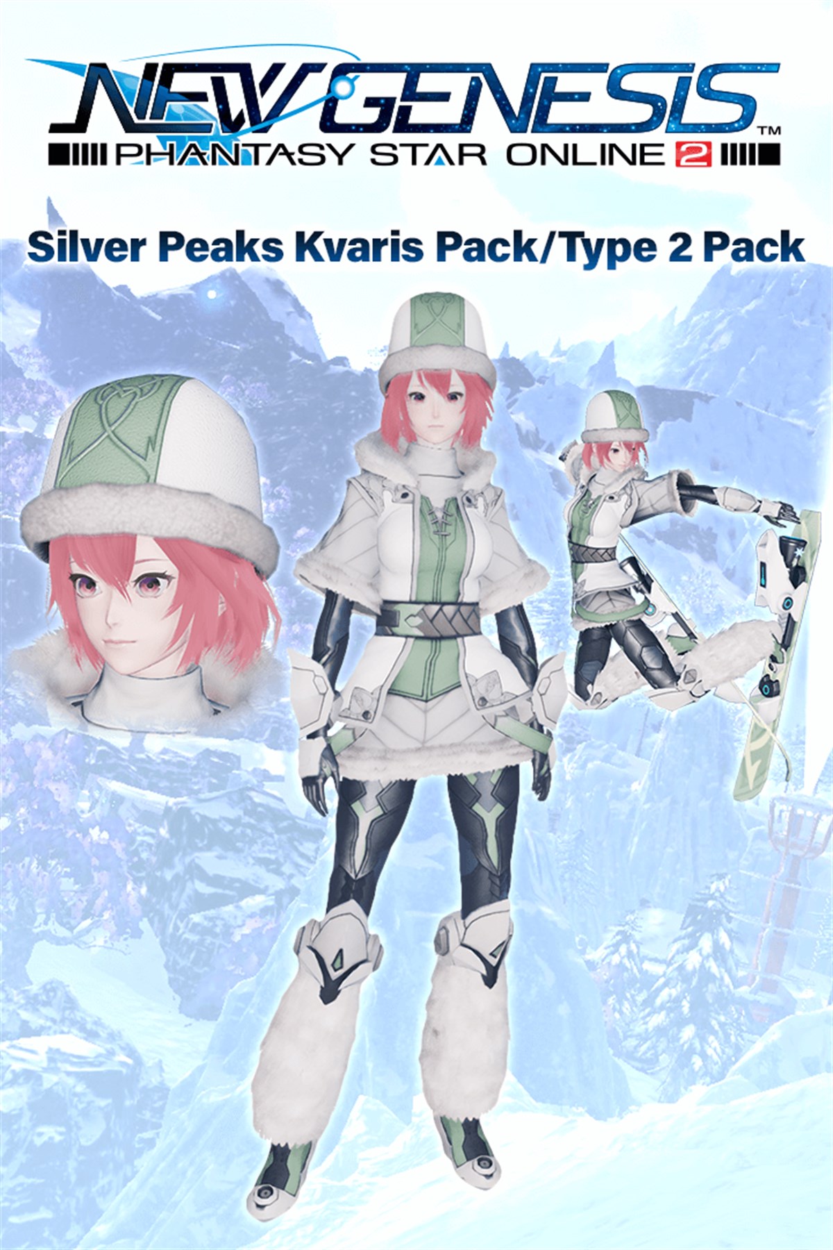 PSO2:NGS - Silver Peaks Kvaris Pack/Type 2 Pack