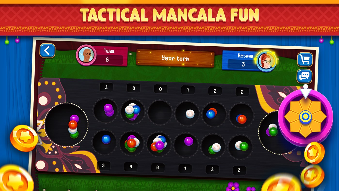 #5. Mancala: Family Board Game (Windows) 由: Card Guru Game Studio