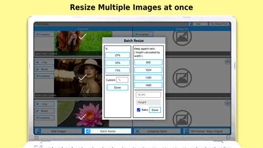PHOTO RESIZER: CROP, RESIZE AND SHARE IMAGES IN BATCH screenshot 4