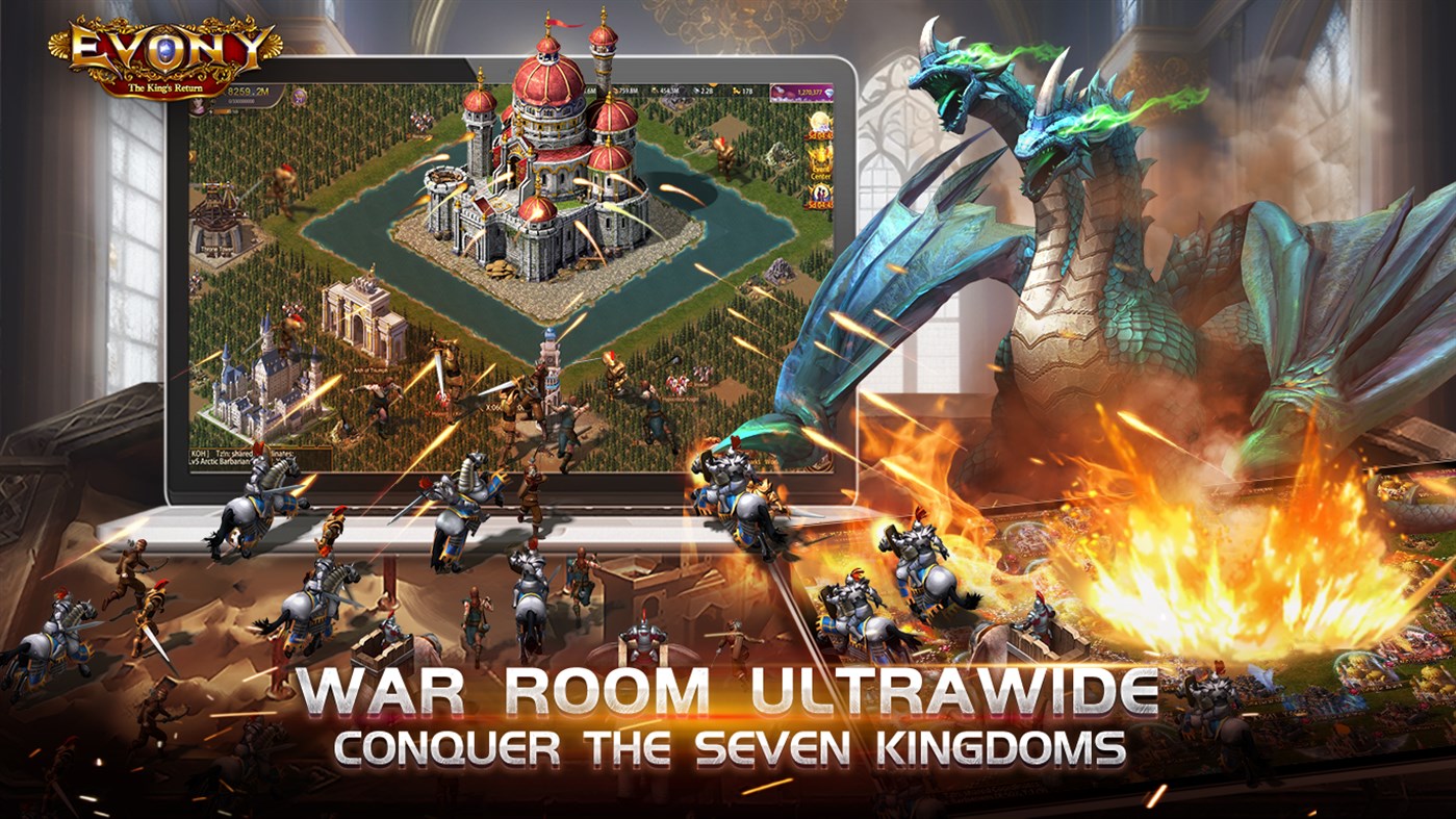 #7. Evony: The King's Return (Windows) โดย: MIRACLE GAMES INC.