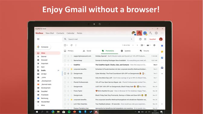 free gmail app for windows 7