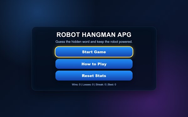Robot Hangman APG — 1