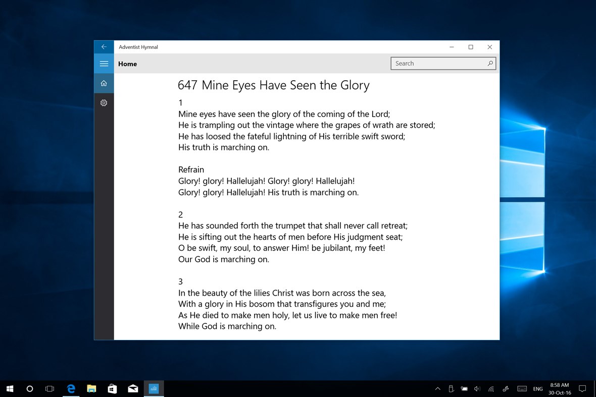 #1. Adventist Hymnal (Windows) Göre: EW Studios