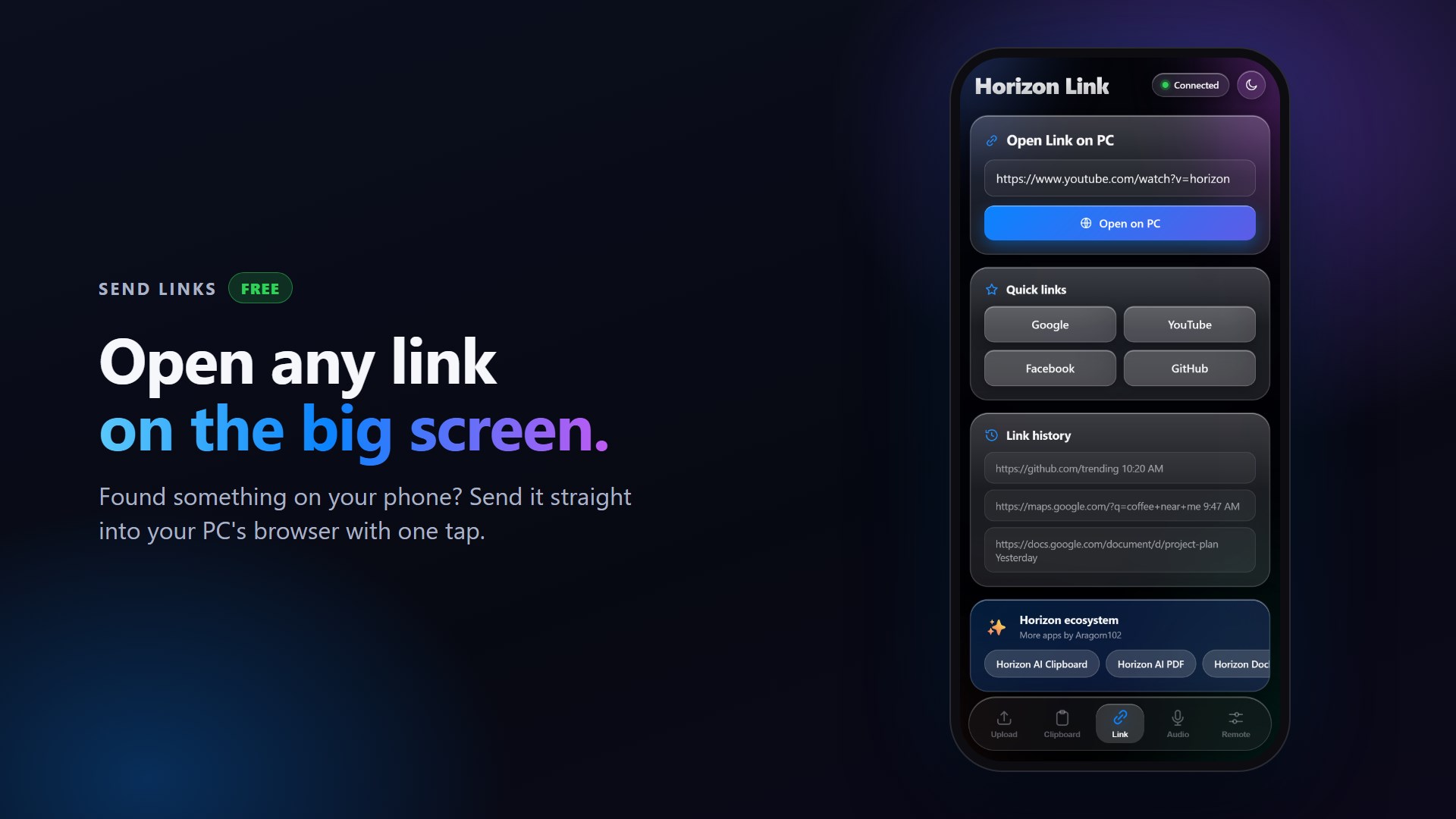 Horizon Link screenshot