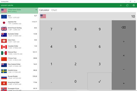 Exchange Rate Screenshots 1