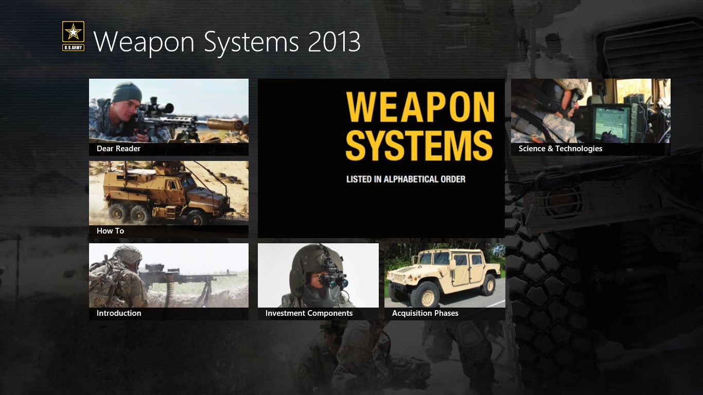 Army Weapon Systems Handbook for Windows 10