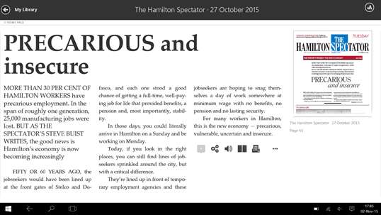 The Hamilton Spectator E-edition screenshot 4