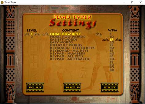 Typing Instructor Tomb Typer Screenshots 1