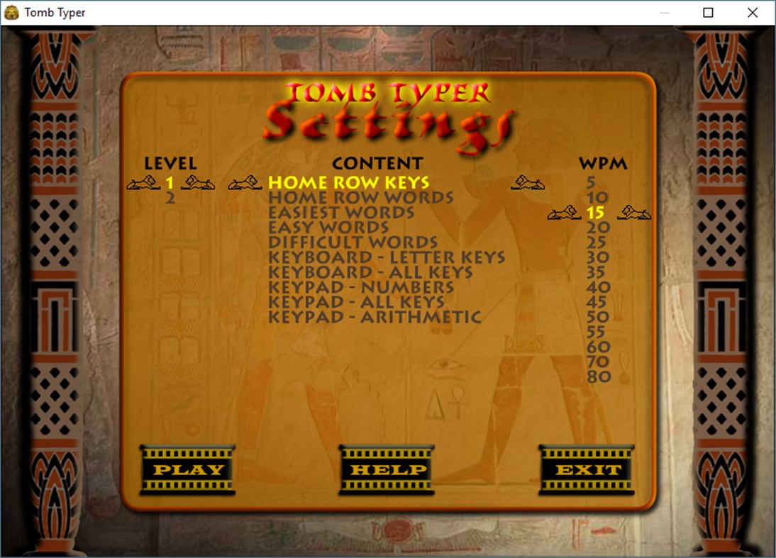 #1. Typing Instructor Tomb Typer (Windows) Podle: Individual Software Inc.