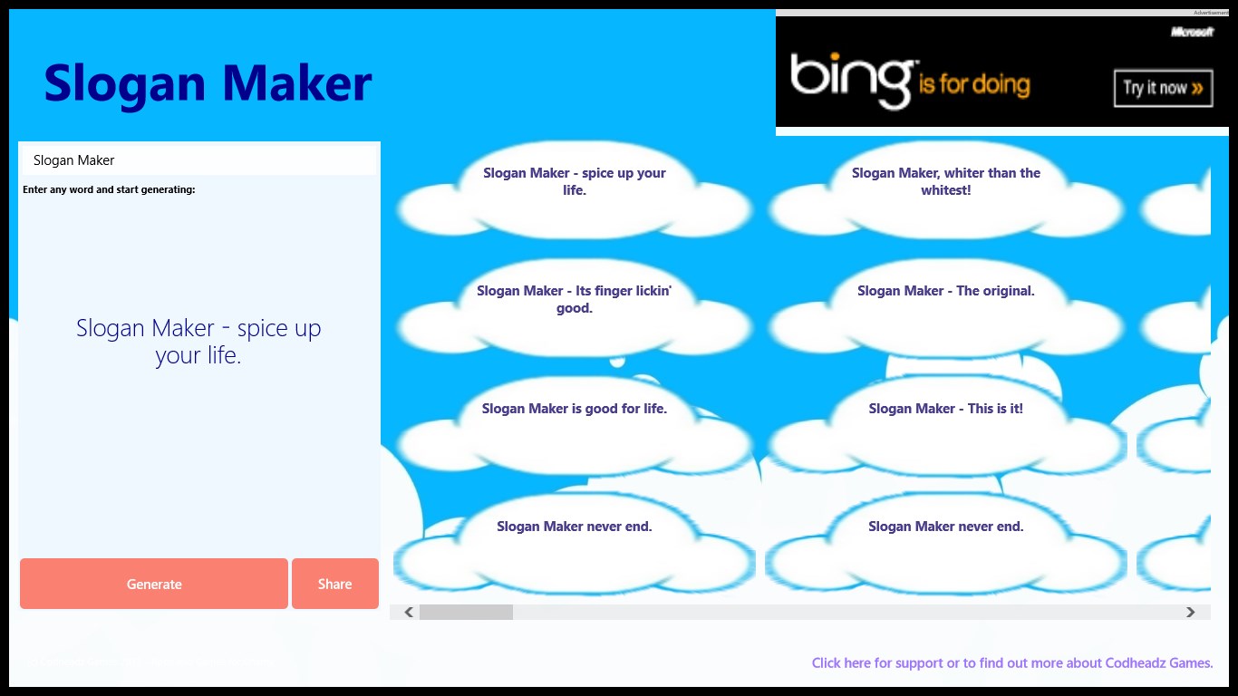 Slogan Maker for Windows 10