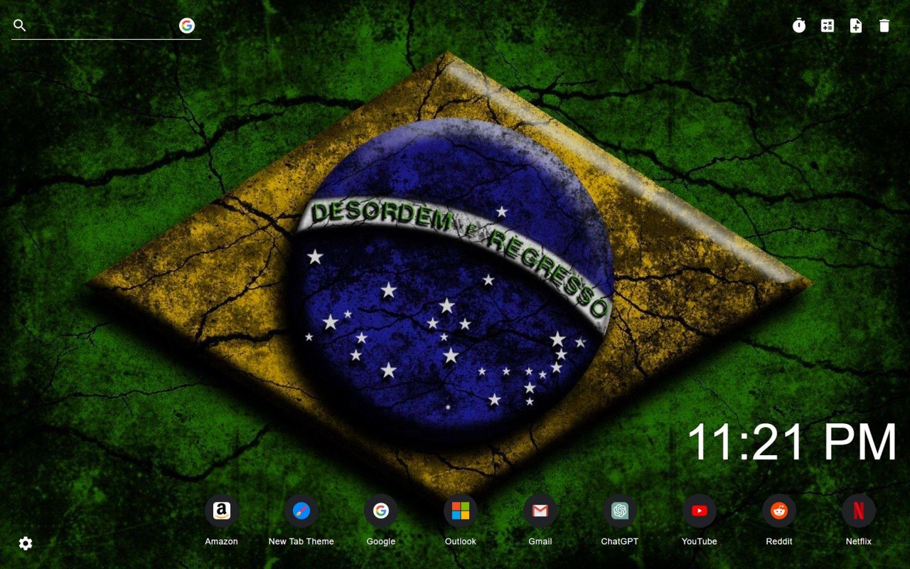 Brazil Flag Wallpaper New Tab