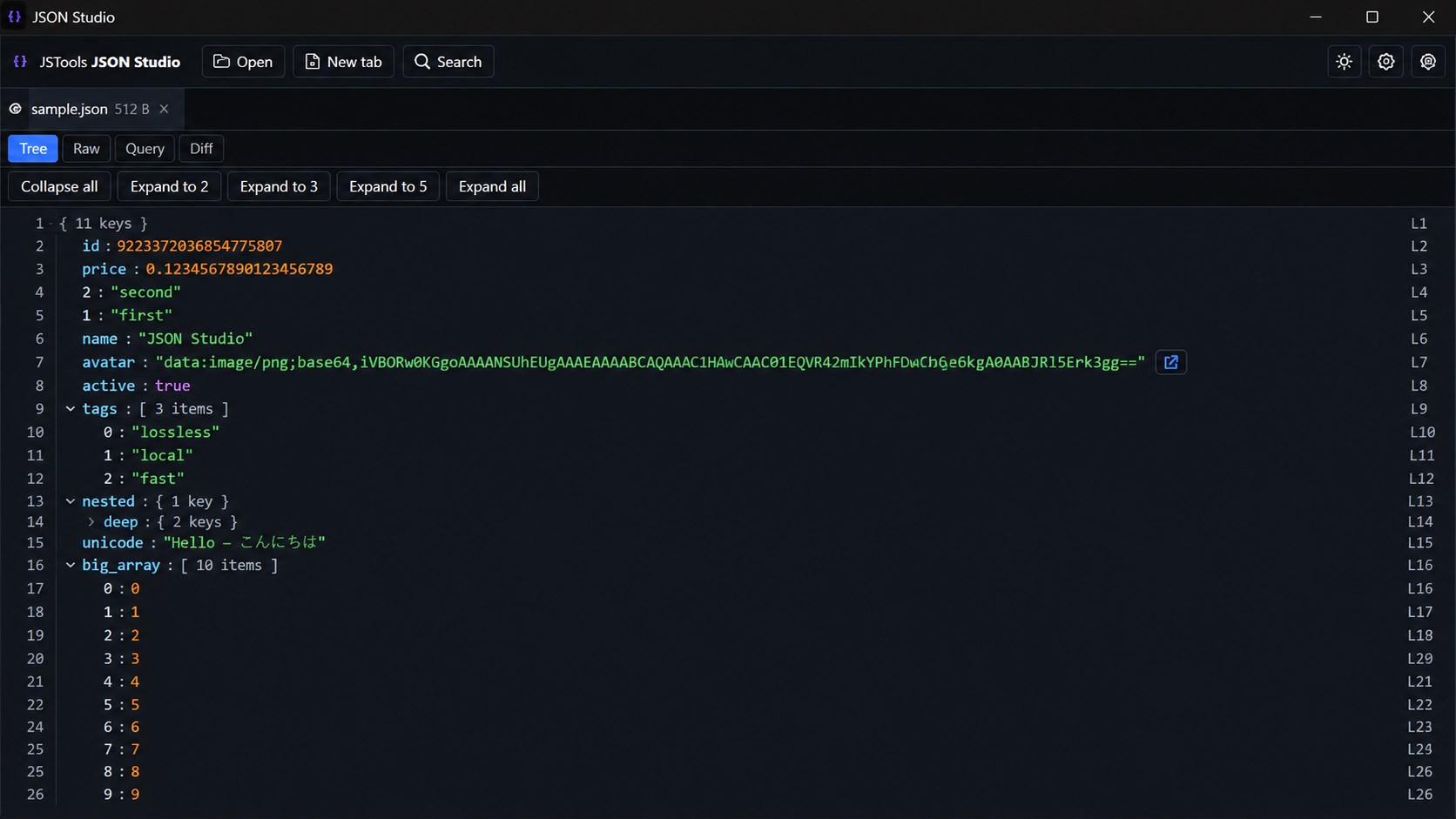 JSON-Studio screenshot