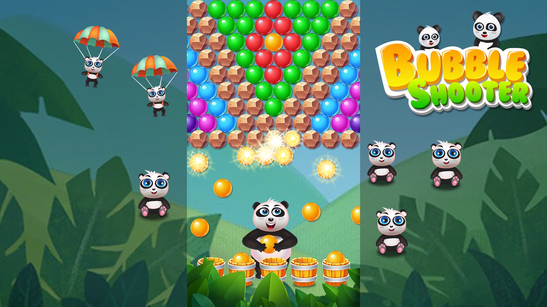 panda bubble shooter