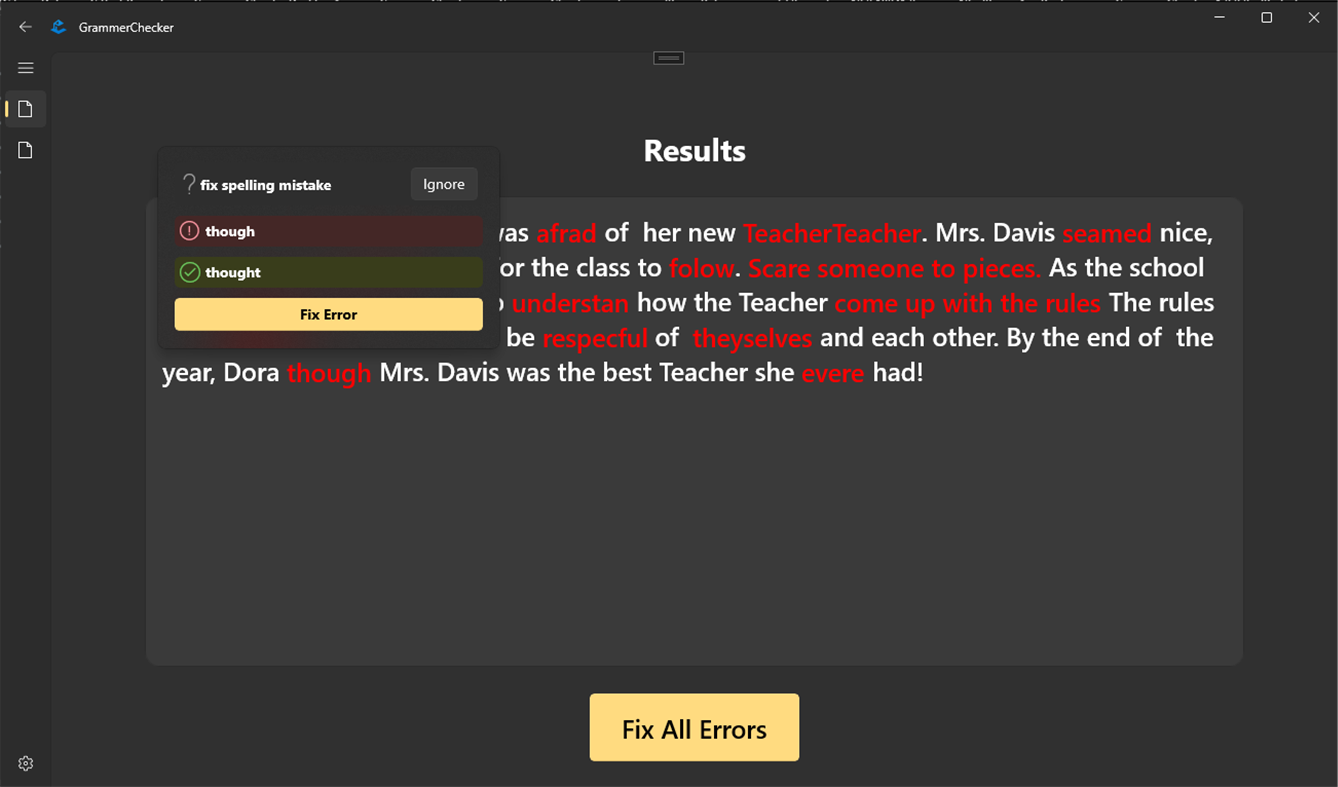 #3. Grammar Checker & Corrector (Windows) By: DEV HOUSE