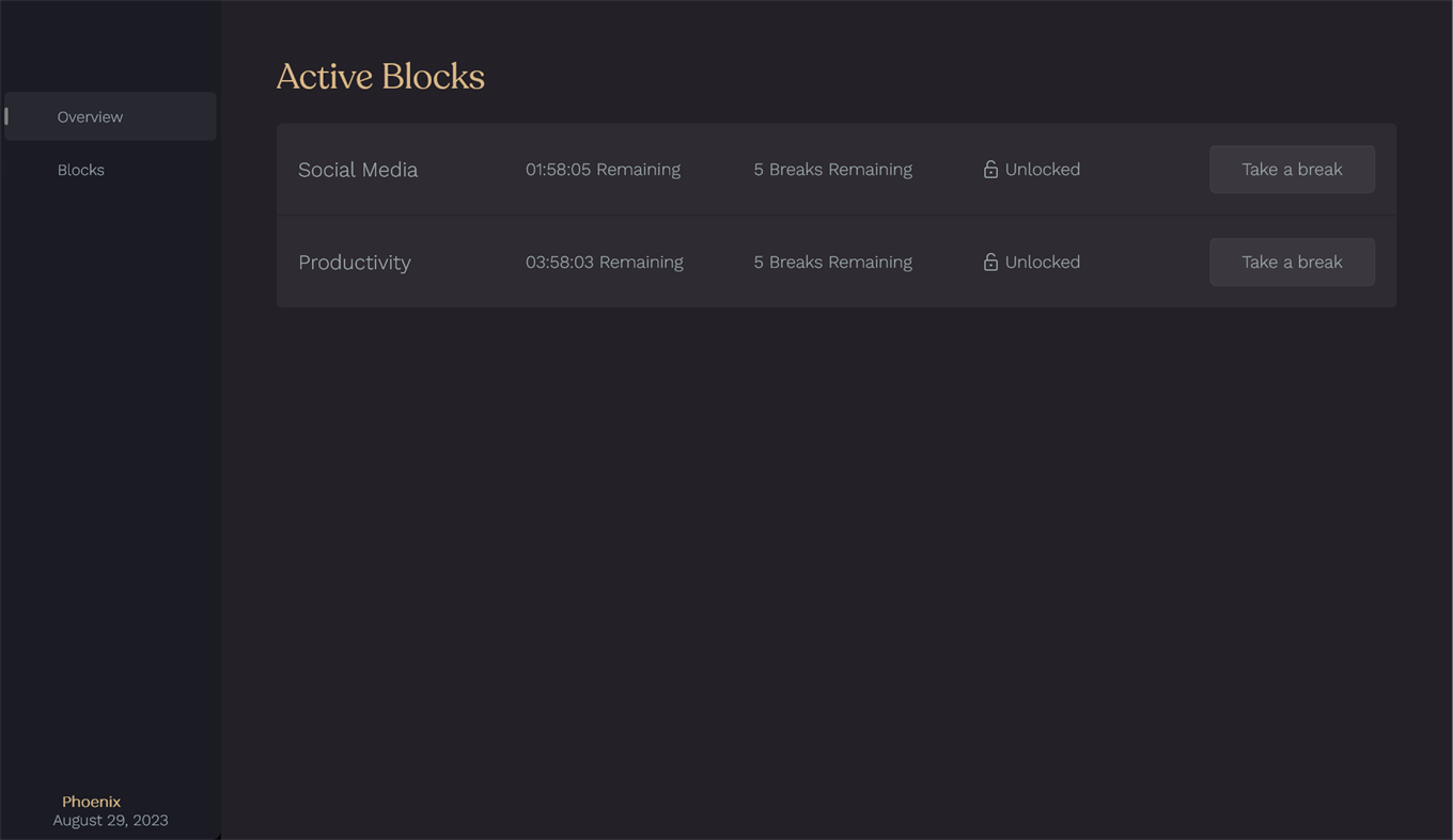 #1. Phoenix Blocker (Windows) Ved: Phoenix Software